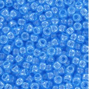 Toho seed beads 8/0 round Transparent-Luster Aquamarine - TR-08-104